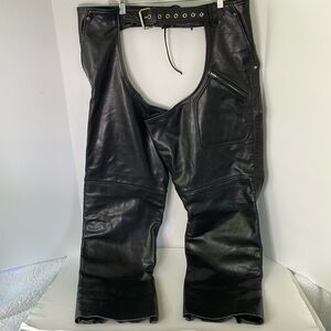 First Classic  Leather Gear Men's Size 3X Chaps Biker  Motorcycle  Riding